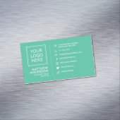 Modern Minimalistisches Social Media-Logo Magnetische Visitenkarte (Beispiel)