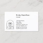 MODERN MINIMALISTISCHES Strandhaus mieten Visitenkarte (Rückseite)