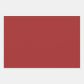 Modern Minimalistisches Weihnachtsrot Geschenkpapier Set (Vorderseite)