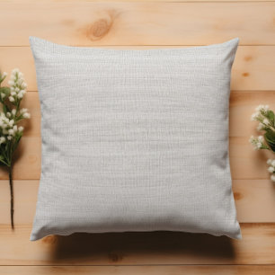 Modern minimalistisches Weiß-Burlap  Kissen
