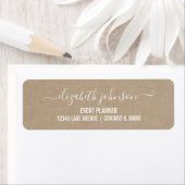Modern Minimalistisches White Address Label (Insitu)