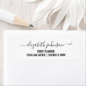 Modern Minimalistisches White Address Label (Insitu)