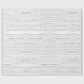 Modern Minimum Unvollkommene Lines Black and White Geschenkpapier (Flach)