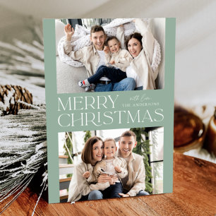 Modern Mint Frohe Weihnachten 2 Foto