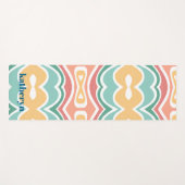 Modern Mint Green Abstrakt Stylish Chic Yoga Mat Yogamatte (Vorderseite (Horizontal))