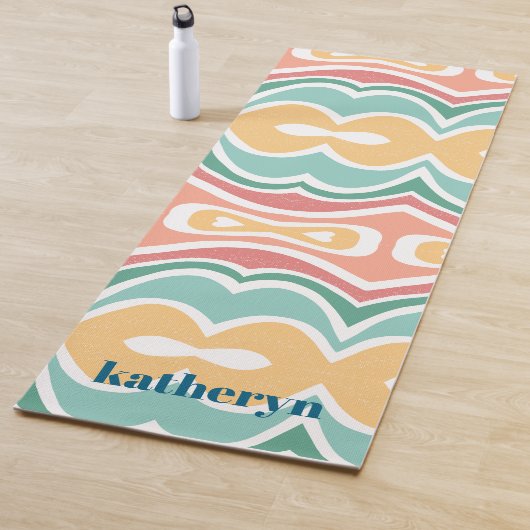 Modern Mint Green Abstrakt Stylish Chic Yoga Mat Yogamatte (Beispiel)