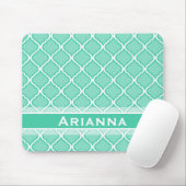 Modern Mint Green marokkanischen Trellis Mousepad (Mit Mouse)