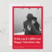 Modern mit dir ist es anders | Valentines Foto (Vorderseite)