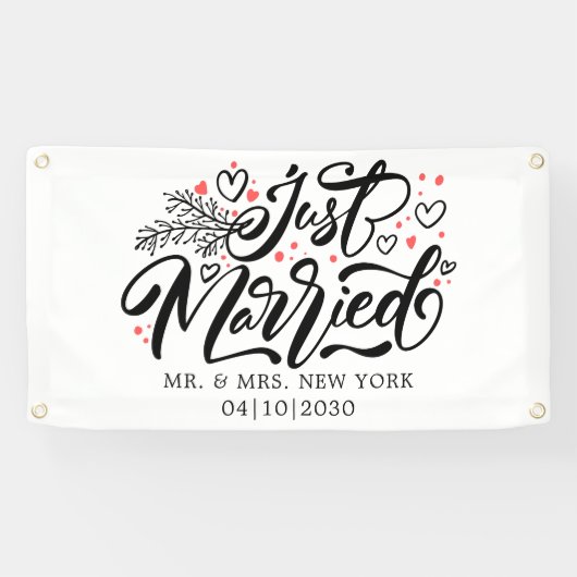 Modern mit Herz-gerade-Auto-Banner Banner (Horizontal)