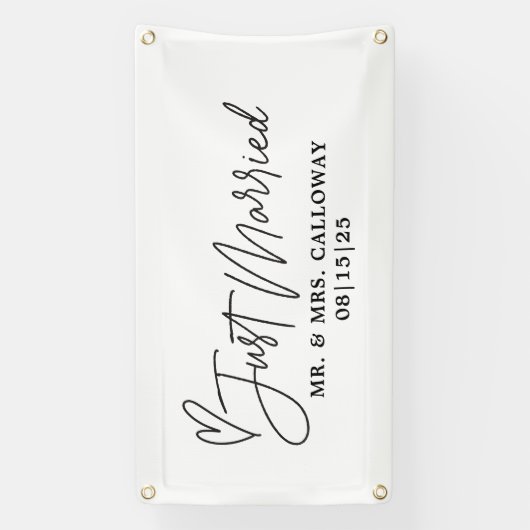 Modern mit Herz-gerade-Auto-Banner Banner (Vertikal)