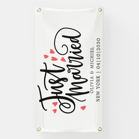 Modern mit Herz-gerade-Auto-Banner Banner (Vertikal)