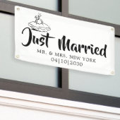 Modern mit Herz nur verheiratet Banner (Äußeres Gebäude)