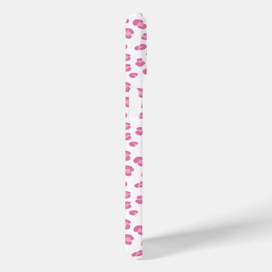 Modern Mit Monogramm rosa Leopard Print Case-Mate iPhone Hülle (Rückseite / Rechts)