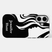 Modern , Mitarbeiter, Schwarz & Weiß Case-Mate iPhone Hülle (Rückseite (Horizontal))