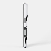 Modern, Mitarbeiter, Schwarzweiß QR-Code iPhone 16 Hülle (Rechte Seite)
