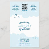 Modern Mobile Laundry Service Laundromat Marketing Flyer (Hinten)