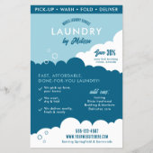 Modern Mobile Laundry Service Laundromat Marketing Flyer (Vorne)