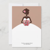 Modern Mocha Bridal Dusche Einladung (Rückseite)