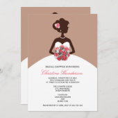 Modern Mocha Bridal Dusche Einladung (Vorne/Hinten)