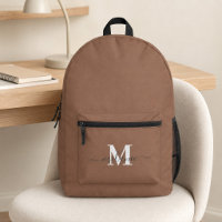 Modern Mocha Mousse Custom Monogram Name