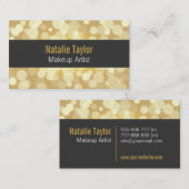 Modern, Mode, Glamour, Imitat-Gold, Visitenkarte (Vorne/Hinten)