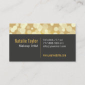 Modern, Mode, Glamour, Imitat-Gold, Visitenkarte (Rückseite)