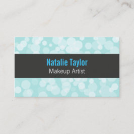 Modern, Mode, Pastellblau, Maskenbildner Visitenkarte