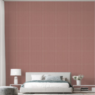 Modern modern 1" Pinstripe Terracotta auf dem Mont Tapete