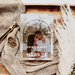 Modern Modern Arch Foto Wedding Save The Date