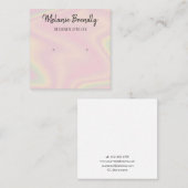 Modern Modern Chic Name Juwelen Earring Display Quadratische Visitenkarte (Vorne/Hinten)