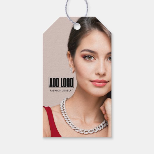 Modern Modern Fashion Jewelry Business Barcode Pre Geschenkanhänger (Vorderseite)