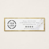 Modern Modern Gold Luxus Business Loyalty Card (Rückseite)