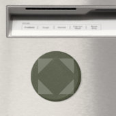 Modern Modern Green Triangle Magnet (In Situ (Geschirrspüler))