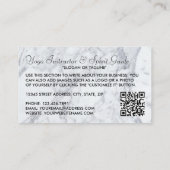 Modern modern Marble Yoga Instructor Visitenkarte (Rückseite)