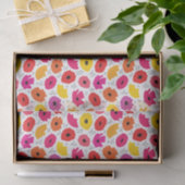 Modern Modern Poppy Rosa Rosa Blütenmuster Seidenpapier (Geschenk)