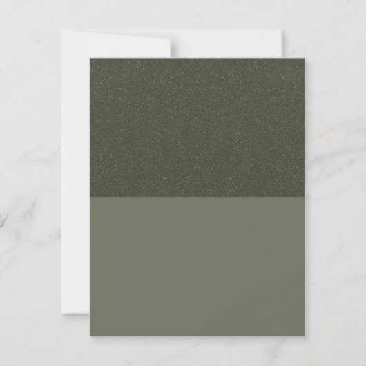 Modern moderne Green Split Flat Save the Date Card (Vorderseite)