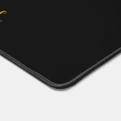 Modern moderner Goldene Skriptname auf der schwarz Schreibtischunterlage (Ecke)