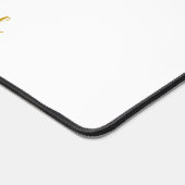 Modern moderner Goldskriptname auf der White Desk  Schreibtischunterlage (Ecke)