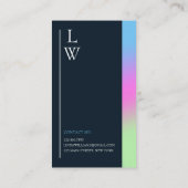 Modern moderner Makeup Künstler farbenfroh strahle Visitenkarte (Rückseite)