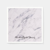 Modern-moderner Marmor Elegantes Hochzeitsfest - P Serviette (Vorderseite)