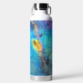 Modern moderner Marmorstein farbenfroh Trinkflasche (Vorderseite)