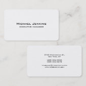 Modern moderner, Schlichter Führungskraft-Manager Visitenkarte (Vorne/Hinten)