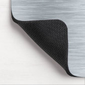 Modern moderner Silver Simple Name Mouse Pad Mousepad (Ecke)