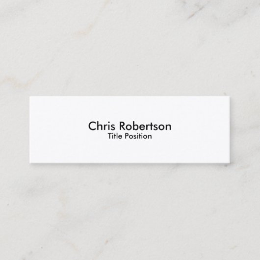Modern moderner Trend Charming Business Card Mini Visitenkarte (Vorderseite)