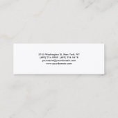 Modern moderner Trend Charming Business Card Mini Visitenkarte (Rückseite)