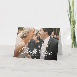 Modern modernes Foto Custom Wedding Dankeschön Car Dankeskarte