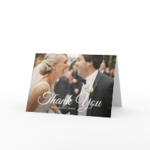 Modern modernes Foto Custom Wedding Dankeschön Car