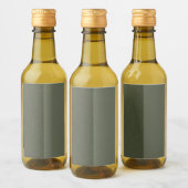 Modern modernes grünes Dualtonlabel - anpassbar Weinetikett (Flaschen)