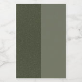 Modern modernes grünes Dualtonlabel - anpassbar Weinetikett (Einzelnes Label)