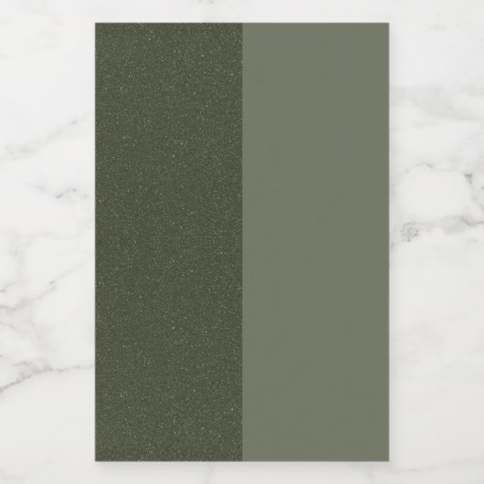 Modern modernes grünes Dualtonlabel - anpassbar Weinetikett (Einzelnes Label)